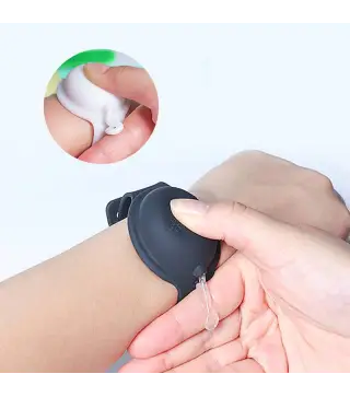 PULSERA AUTODISPENSADOR GEL MANOS+BOTELLA VACIA