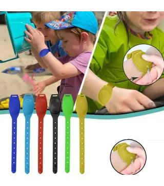 PULSERA AUTODISPENSADOR GEL MANOS+BOTELLA VACIA