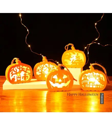 LUCES LED CALABAZAS DECORACIÓN HALLOWEEN