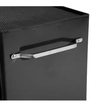 Carro de Herramientas para Taller con Ruedas 5 Cajones Armario con Cierre y Asa Lateral 61,5x33x82,5 cm Negro