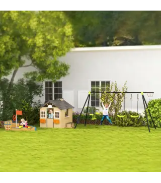 Arenero Infantil de Madera Diseño de Galeón con 2 Escalones Banco con Almacenaje Bandera y Timón Cajón de Arena