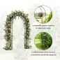 Arco de Jardín de Metal para Rosas y Plantas Trepadoras Arco de Soporte para Plantas y Decoraciones 114x30x230 cm Negro