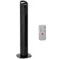 Ventilador de Torre 50W con Mando a Distancia 3 Velocidades Pantalla Temporizador y Oscilante 70° Ø20x78,5 cm Negro Ventilador de Torre 50W con Mando a Distancia 3 Velocidades Pantalla Temporizador y Oscilante 70° Ø20x78,5 cm Negro