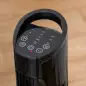 Ventilador de Torre 50W con Mando a Distancia 3 Velocidades Pantalla Temporizador y Oscilante 70° Ø20x78,5 cm Negro