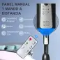 Ventilador Nebulizador Ventilador con Agua Oscilante 90W Control Remoto 3 Modos 3 Velocidades Temporizador Ø44,5x120 cm Negro