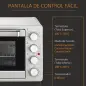 Horno Eléctrico de Sobremesa 32L 1600W con 3 Modos de Calor Temporizador y Temperatura Regulable 52,2x38,1x33,5 cm Plata