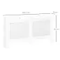 Cubreradiador de MDF Cubierta para Radiador con Listones para Salón Dormitorio Pasillo 151,5x19x82 cm Blanco