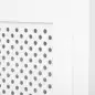 Cubreradiador de MDF Cubierta para Radiador con Listones para Salón Dormitorio Pasillo 151,5x19x82 cm Blanco