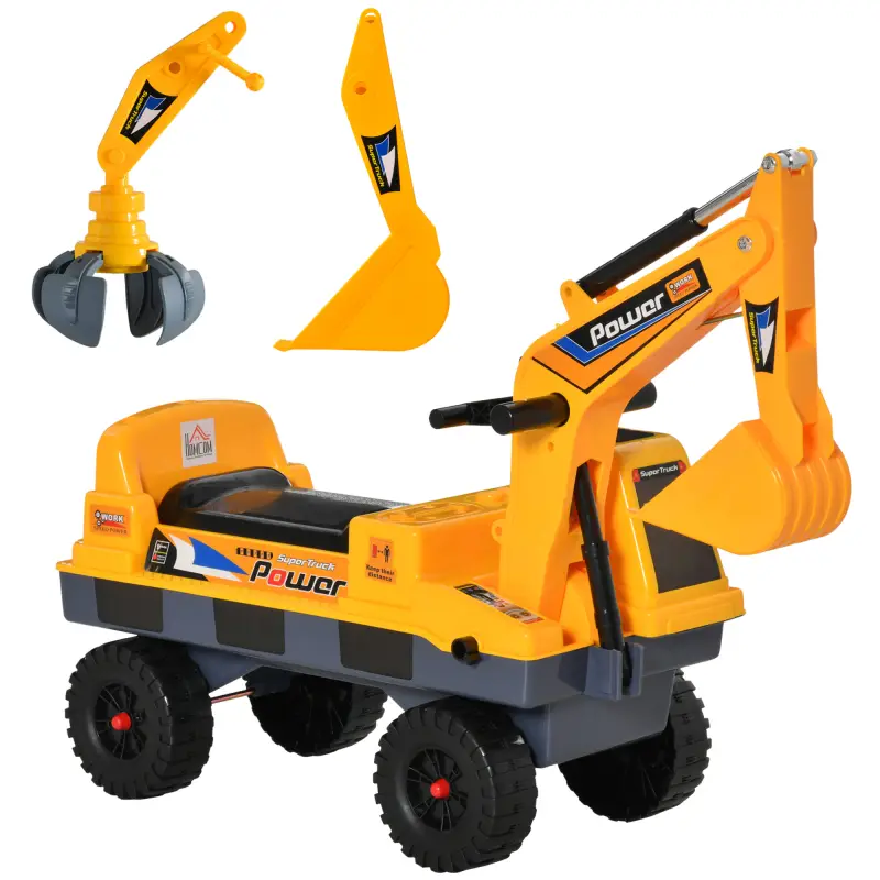 Tractor sin Pedales para Niños de 2-3 Años Excavadora Correpasillos con Pala Delantera Luces Música y Espacio de Alamcenaje Ocul Tractor sin Pedales para Niños de 2-3 Años Excavadora Correpasillos con Pala Delantera Luces Música y Espacio de Alamcenaje Ocul