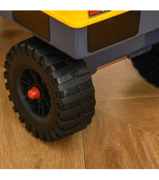 Tractor sin Pedales para Niños de 2-3 Años Excavadora Correpasillos con Pala Delantera Luces Música y Espacio de Alamcenaje Ocul