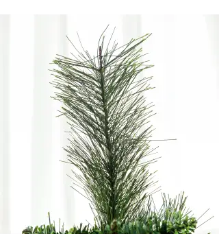 Árbol de Navidad Artificial de 180 cm con 618 Ramas Agujas de Pino y Base de Acero Ø70x180 cm Verde