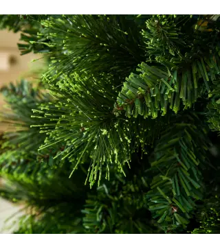 Árbol de Navidad Artificial de 180 cm con 618 Ramas Agujas de Pino y Base de Acero Ø70x180 cm Verde