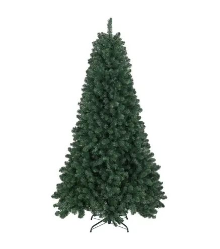 Árbol de Navidad Artificial 213 cm con 1064 Ramas de Alambre de Memoria y Base Plegable Árbol de Navideño Verde