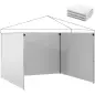 3 Paredes Laterales para Carpas de 3x3 m 300x200 cm Paredes Laterales de Repuesto de Tela Oxford con Cremallera Blanco 3 Paredes Laterales para Carpas de 3x3 m 300x200 cm Paredes Laterales de Repuesto de Tela Oxford con Cremallera Blanco