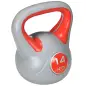 Pesa Rusa 14 kg Revestimiento de PU y Relleno de Arena para Entrenamiento de Fuerza 26x18x32 cm Rojo y Gris