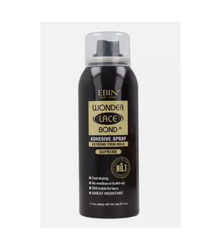 EBIN NEW YORK WONDER LACE BOND SPRAY ADHESIVE EXTREME FIRM HOLD SUPREME 80ML