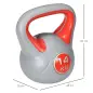 Pesa Rusa 14 kg Revestimiento de PU y Relleno de Arena para Entrenamiento de Fuerza 26x18x32 cm Rojo y Gris