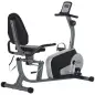 Bicicleta Estática con Respaldo 8 Niveles de Resistencia Magnética Longitud Ajustable Pantalla LCD para Casa Gris Bicicleta Estática con Respaldo 8 Niveles de Resistencia Magnética Longitud Ajustable Pantalla LCD para Casa Gris