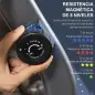 Bicicleta Estática con Respaldo 8 Niveles de Resistencia Magnética Longitud Ajustable Pantalla LCD para Casa Gris