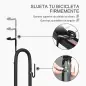Aparcamiento para Bicicletas Vertical y Horizontal con Ganchos Ajustables para Bicicletas de 24-29 Pulgadas y 700 C Negro
