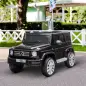 Coche Eléctrico para Niños de Batería 12 V BENZ G500 con Control Remoto Música Bocina 3-5 km/h Carga 30 kg Negro