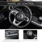 Coche Eléctrico para Niños de Batería 12 V BENZ G500 con Control Remoto Música Bocina 3-5 km/h Carga 30 kg Negro