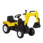 Tractor a Pedales para Niños de +3 Años con Pala Delantera y Bocina Carga 35kg Tractor Infantil 107x42x71 cm Amarillo