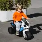 Moto Eléctrica para Niños de 18-36 Meses con Licencia BMW S1000RR con Velocidad 2,5 km/h Carga 20 kg 66x37x44 cm Azul