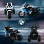 Moto Eléctrica para Niños de 18-36 Meses con Licencia BMW S1000RR con Velocidad 2,5 km/h Carga 20 kg 66x37x44 cm Azul