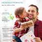 Patinete Infantil de +5 Años con Manillar Ajustable en Altura y Estructura de Acero Carga 100 kg 120x58x75-80 cm Azul