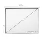 Pantalla de Proyección Eléctrica 120 Pulgadas Formato 4:3 con Mando a Distancia 244x183 cm Blanco