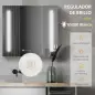 Armario con Espejo de Baño con Luz LED Mueble de Baño Colgante con Interruptor Táctil 70x15x65cm Blanco