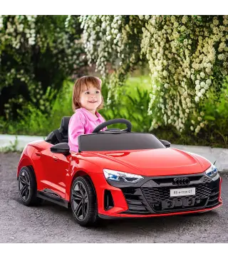 Coche Eléctrico para Niños de +3 Años AUDI RS e-tron GT Coche de Batería con Mando a Distancia 103x58x41 cm Rojo