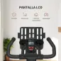 Bici Estática con Resistencia Regulable Volante de Inercia 8 kg Pantalla LCD Manillar y Asiento Ajustable Azul