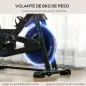 Bici Estática con Resistencia Regulable Volante de Inercia 8 kg Pantalla LCD Manillar y Asiento Ajustable Azul