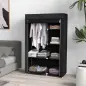 Armario de Tela Plegable Ropero Portátil con 6 Estantes y 1 Barra de Colgar para Dormitorio 103x43x162,5cm Negro Armario de Tela Plegable Ropero Portátil con 6 Estantes y 1 Barra de Colgar para Dormitorio 103x43x162,5cm Negro