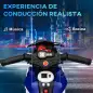Moto Eléctrica Infantil con 3 Ruedas con Batería 6V Recargable Funciones de Música Bocina Faros 86x42x52 cm Negro y Azul