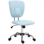 Silla de Oficina Giratoria con Altura Ajustable y Función Basculante para Escritorio Estudio 50x54x87,5-96,5 cm Azul