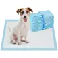 Empapadores para Perros 100 Unidad 45x60 cm Diseño de 6 Capas con Superficie de Secado Rápido a Prueba de Fugas Azul