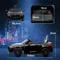 Coche de Batería para Niños 12V BMW M4 con Mando a Distancia Faros Bocina Música Velocidad 3-5 km/h Negro
