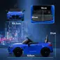 Coche de Batería para Niños 12V BMW M4 con Mando a Distancia Faros Bocina Música Velocidad 3-5 km/h Azul