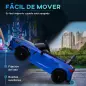 Coche de Batería para Niños 12V BMW M4 con Mando a Distancia Faros Bocina Música Velocidad 3-5 km/h Azul