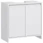 Mueble para Debajo del Lavabo Moderno con Estante Mueble Lavabo con Pie Anti-vuelco Carga 40 kg 60x30x60 cm Blanco