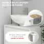 Mueble para Debajo del Lavabo Moderno con Estante Mueble Lavabo con Pie Anti-vuelco Carga 40 kg 60x30x60 cm Blanco