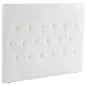 Cabecero de Cama 160 cm Tapizado en PU 2 Formas de Uso Vertical o Montado a la Pared Cabecero Blanco