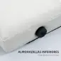 Cabecero de Cama 160 cm Tapizado en PU 2 Formas de Uso Vertical o Montado a la Pared Cabecero Blanco