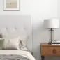Cabecero de Cama 160 cm Tapizado en PU 2 Formas de Uso Vertical o Montado a la Pared Cabecero Blanco