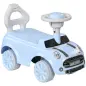 Coche Correpasillos con Volante Bocina y Sistema de Antivuelco Carga 25 kg 53x25x35 cm Azul Claro