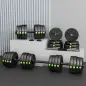 Kit de Mancuernas 30kg 4 en 1 con Barra de Pesas Mango Antideslizante para Entrenamiento de Fuerza Negro Verde Kit de Mancuernas 30kg 4 en 1 con Barra de Pesas Mango Antideslizante para Entrenamiento de Fuerza Negro Verde