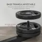 Soporte para Sacos de Boxeo con Marco de Acero Carga de 60 kg para Entrenamiento en Gimnasio Hogar Negro